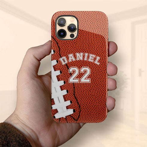 Sports Football Player & Number iPhone Case